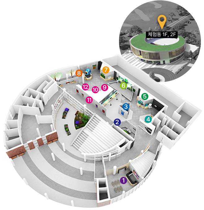 전시체험관 1F 안내 이미지